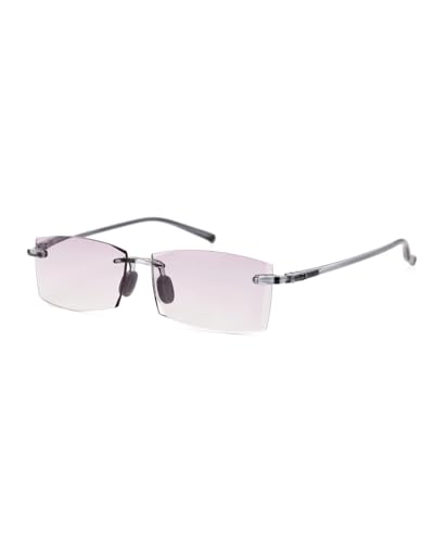Image of TERAISE Rimless Reading Glasses Comfortable Lightweight Frameless Reader Men Women Blue Light Blocking Computer Eyeglasses