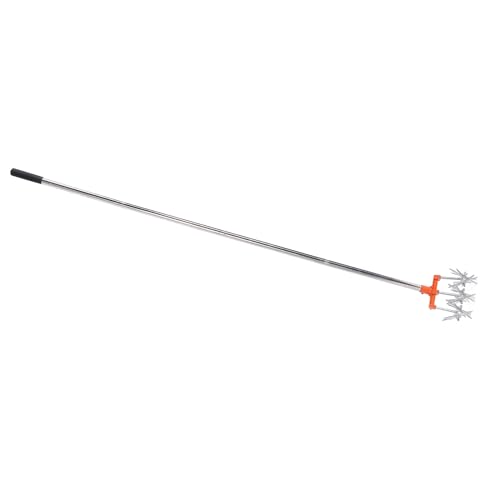 Hamwesh Cultivateur Rotatif Manuel, Motoculteur Manuel, Dents en Acier Inoxydable, 3 Roues Rotatives Interchangeables, Poignée Réglable avec Poignée Ergonomique Rembourrée pour