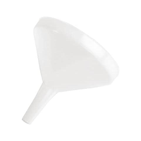 Kristallon K508 Plastic Funnel, 6", White Cover