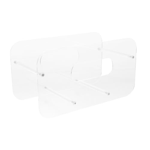 Cabilock Acrylic Plate Rack Commercial Dish Holder Stand for Display Kitchen Sink Organizer