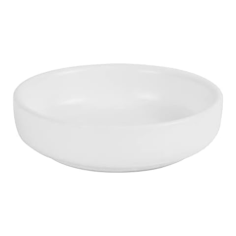 Ceramic Paper Clip Holder for Desk Cute Paperclips Dispenser White Round Paper Clips Organizer Binder Clip Push Pin Holder for Desktop Accessories Cover