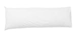 Bolster Pillow Case Long Body Orthopaedic Support Maternity Pregnancy Pillow Case (King 5ft 19"X 60", White)