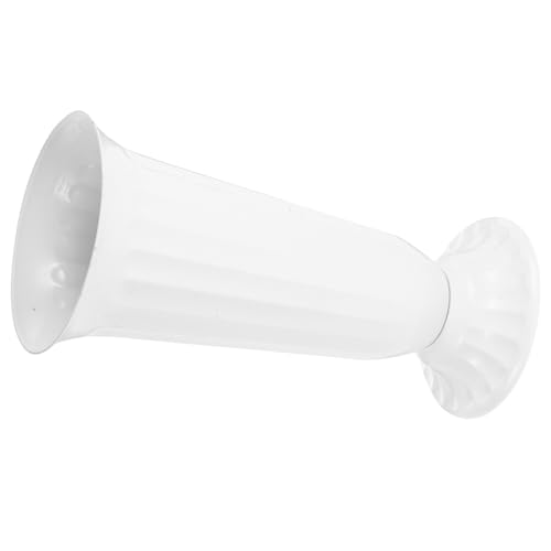 ULDIGI Jarrón de Plástico Blanco Clásico para Flores Maceta Alta Estilo Pedestal Romano Versátil para Jardín Porche y Decoración de Bodas