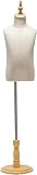 YUJUNDZSW Mannequin Tailors Dummy Model Adjustable Height Body Manikins Solid Wooden Arm Model Props Half Body Children's Clothing Store Clothing Photography (Color : A, Size : 2 Years Old)