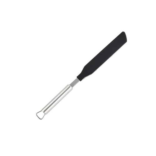 Espátula para crepes de acero inoxidable y plástico, 34,2 cm Espátula para creperas y sartenes antiadherentes Espátula para dar la vuelta y doblar con cuidado Apta para lavavajillas