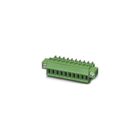 5447560, PCB Connector, Female, 1row 10pos/Conn, 8A 160V, Pitch: 3.5mm, 24-16AWG, Screw, BCP-350-10 GN Cover