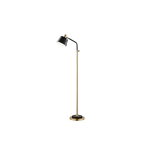 Lampa stojąca LED, nowoczesna lampa stojąca z regulacją wysokości, do salonu, sypialni, czytania, lampa przemysłowa, wysoka lampa do biura (żarówka nie wchodzi w zakres dostawy) S