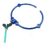 Lawnoval Confezione da 2 annaffiature regolabili per albero con irrigatori rotondi da 33 cm, irrigazione profonda di alberi, fiori e arbusti, 1 pezzo in blu