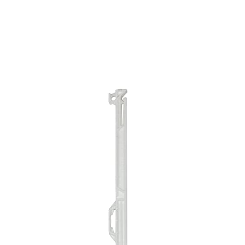 horizont Weidezaunpfähle Kunststoff 10 Stück weiß, Höhe 108cm, Einzeltritt, Kunststoffpfahl mit Ösen für Bänder, Seile, Litzen, Weidezaunpfahl Kunststoffpfahl Weidezaun