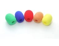 全長4cm口径1cm ヘッドセット ピンマイク マイクスポンジ カラー5色50個セット