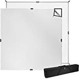 Westcott Scrim Jim Cine Kit (8' x 8') Heavy Duty Frame with 3/4 Stop Diffusion and Silver/White Bounce Reflector - Includes Carry Case