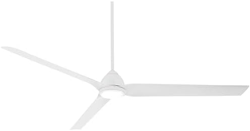 MINKA-AIRE F754L-WHF Java 84 Inch Outdoor Smart Ceiling Fan with LED Light and DC Motor in Flat White Finish Compatible with Alexa, Nest, Ecobee, Google Home and iOS/Android App
