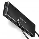 AXAGON HUE-F7A 7x USB 3.2 Gen 1 Aluminium Flat Hub, 30 cm USB-C-Kabel, Black - Image 2