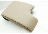 DSV Fits 1999-2004 BMW E46 Synthetic Leather Tan Console Lid Armrest Cover (Vinyl Part Only)