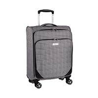 21 Inch Suitcase on x4 Spinner Wheels - Onboarder Soft Shell Luggage Fits Travel Cabin Cage Easyjet, Prioirty Cabin Ryanair Fits into 55x36x22 Cage | Newbury LFL004 (Small)