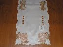 Tapestry Trading LY07885-1472 14 x 72 in. Embroidered Harvest Copper Leaves Cutwork Table Runner