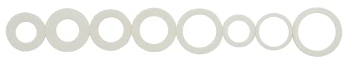 Image of 200PCS 8 Sizes Nylon Oil Drain Plug Gaskets, Washer Assortment Kits Fit M12 M14 M16 M18, M20