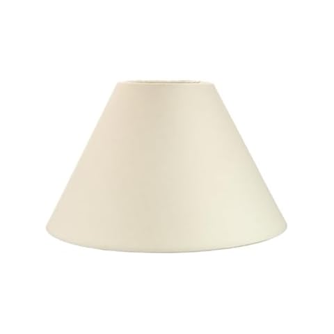 Happy Homewares 8" Cream Cotton Coolie Lampshade Cover