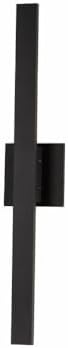 ET2 Alumilux Line - 24 Inch 13W 2 LED Outdoor Wall Sconce-Black Finish