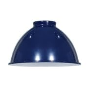 Image of B&P Lamp Industrial Style Metal Dome Lamp Shade, Blue Porcelain Enamel Finish, 2-1 /4 Inch Lip Fitter, 7-1 /16 Inch Diameter, Hand-Spun Metal