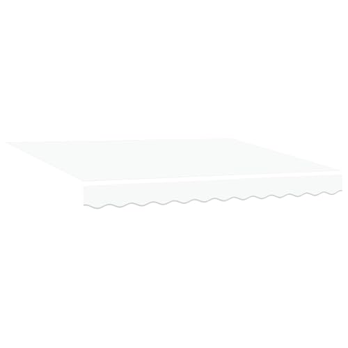 vidaXL Tela de Repuesto para toldo de 3 x 2,5 m, Resistente a los Rayos UV y al Agua. Diseño Moderno en Blanco, Ideal para Dar Sombra en Exteriores jardín, Patio o balcón, y Sirve