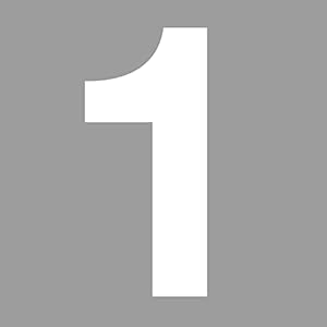 Isecur Hausnummer 1 Weiß kfz6741