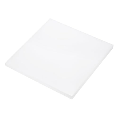 Image of 8 x 8 Inch UHMW Polyethylene Sheets, 1 /2 Inch Thick Ultra High Molecular Weight White Plastic Sheet [for Home, Industrial]