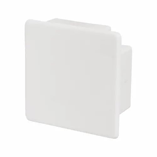 50mm x 50mm 2" x 2" PVC White Electrical Cable Cover Maxi Trunking + Bends (1 x 50mm x 50mm End Cap Only)