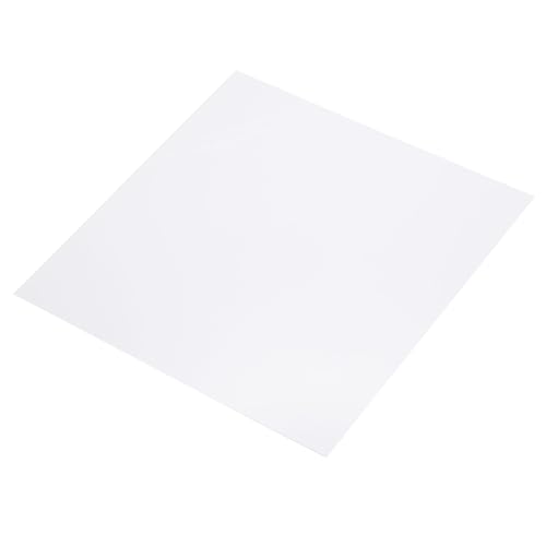 Image of MECCANIXITY White ABS Plastic Sheet 8 x 8 x 0.04 Inch for Building Model, DIY Crafts, Panel, Pack of 1 Pcs