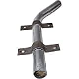 ZOREZA Extension Mounting Arm, Mounting Pole for Street Light, Barn Light, Security Light, Yard Lamp - Silver Finish, White Pack of 1