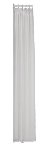 HEWI Duschvorhang Dekor 80 2000x2000mm 14 Ösen Uni Weiß