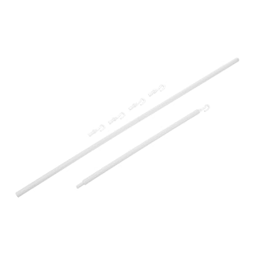 CLISPEED 1 Juego Accesorios para persianas venecianas Carril Varita ciega Vertical persianas de Windows Colgante Control persianas Verticales varitas para persianas Gancho páginas Blanco