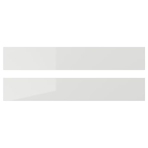ProTuning RINGHULT Drawer front, high-gloss light grey, 60x10 cm