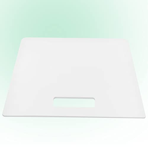 Tabla de cortar rectangular de plástico blanca 33x30 cm miniatura 7