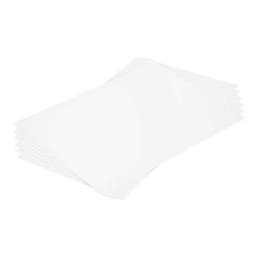 MECCANIXITY ABS Plastic Sheet 12 Inch x 8 Inch x 0.04 Inch ABS Styrene Sheets for Building Model DIY Crafts Panel White 6 Pcs