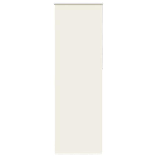 vidaXL Roller Blind Blackout Off White 80x230 cm - Versatile Clamping or Screw Mounting, Privacy Shade for Home & Office, Child-Safe Chain Connector