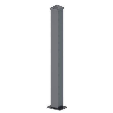 OOGarden - Poteau portail aluminium universel - H.1m90 - Gris Clair