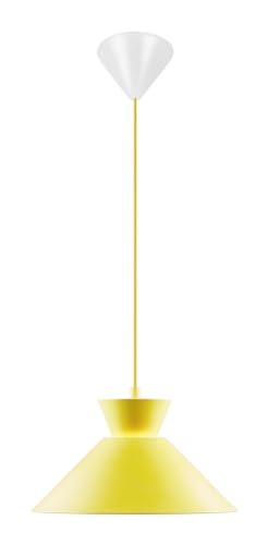 Plafonnier suspendu dôme Nordlux Dial jaune E27 pour diffusion lumineuse ciblée