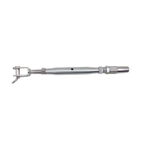 Prolinemax TENSOR QUINAJA Acero inoxidable T316 para cable 3/16" hilo 5/16"-18 longitud total 9.5" miniatura 4