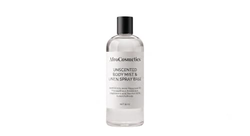 AFROCOSMETICS Unscented Body Mist & Linen Spray Base Ready-to-Use Water-Based DIY Spray Base for Body Mist Room Spray & Linen Spray 16 Ounce