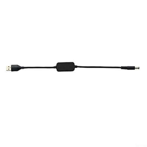 Niceminiwall Cable convertidor USB a 12 V de 5 V a 12 V 0,7 A para cámaras, lámparas de escritorio, altavoces, mini ventiladores, solución de alimentación portátil compacta con sobrecorriente, corto