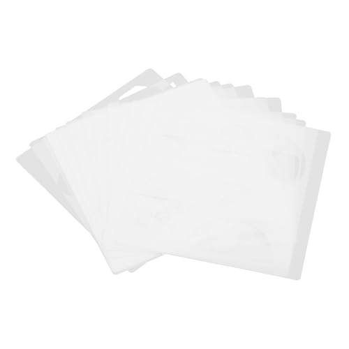 Housoutil 18 Plantillas de Dibujo Geométricas de Pet de Color Marfil, Resistentes al Olor, Ideales para Dibujo y Sello en Proyectos Creativos Niña