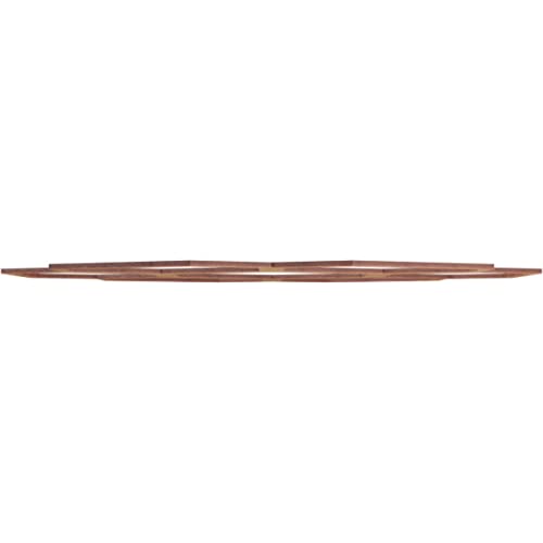 Image of Ekena Millwork 28 inchOD x 9 7 /8 inchID x 3 /8 inchT Florin Wood Fretwork Pierced Ceiling Medallion, Walnut