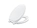 KOHLER K-4713-96 French Curve Quiet-Close with Grip-Tight Bumpers Elongated Toilet Seat, Biscuit
