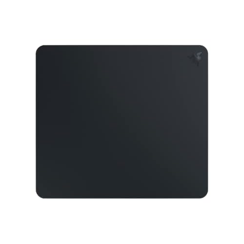 Razer Atlas Tempered Glass Gaming Mouse Mat: Ultra-Smooth Micro-Etched Surface – Dirt and Scratch-Resistant – Anti-Slip Base – Quiet Mouse Movements – Black