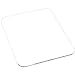 Single Blank White Mouse Pad