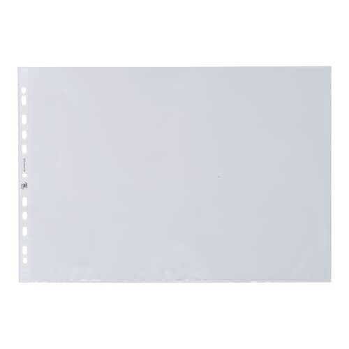 Pochettes perforees A3 paysage Elba grain anti-reflet plastique 0,09mm