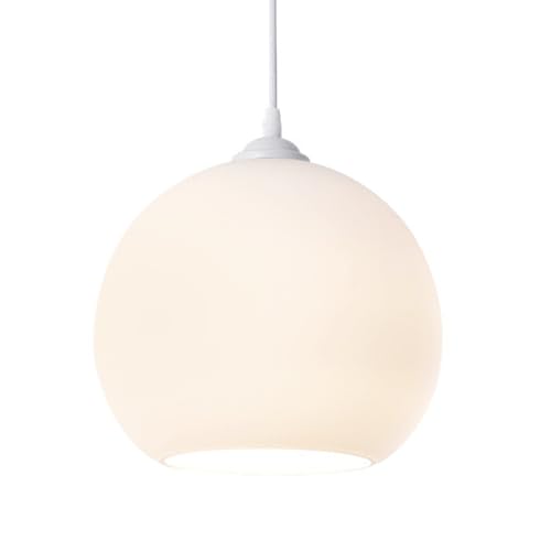 Lampe Suspendue en Verre E27 Luminaire de Plafond Style Industriel