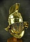 Murmillo Gladiator Steel Helmet Replica Medieval LARP SCA | Museum Quality Build, Costume & Display Use, Unisex Adult, Thracian Roman Style, Steel Construction