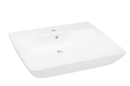 Verosan RIVO Square Waschtisch, Keramik, weiß, 75x65,5x16 cm